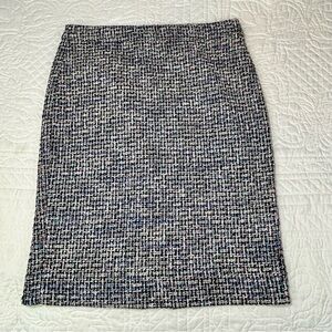 J.Crew No. 2 Pencil Skirt in Midnight Tweed Multicolor Knee Length Women’s Sz 4